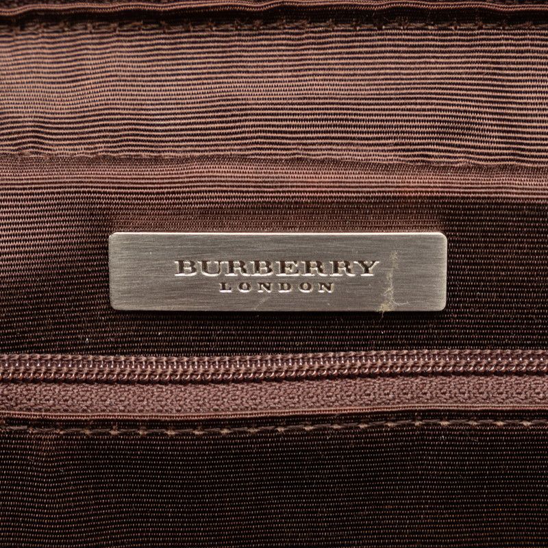 Burberry Burberry Burberry Nylon Leather Shadow Horse Handbag Canvas Handbag in Very Good Condition Size ONE SIZE - 12 Thumbnail