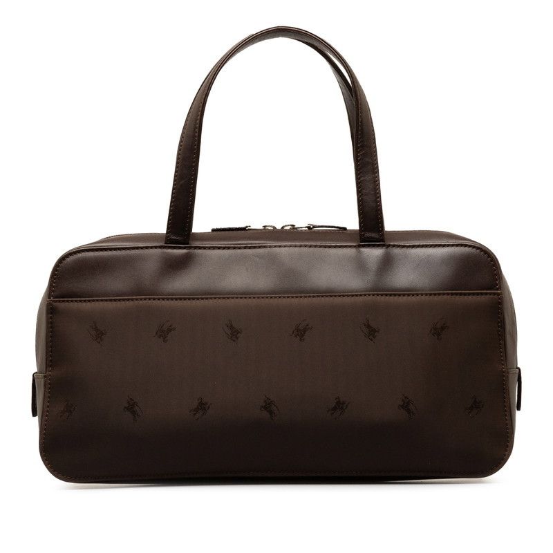 Burberry Burberry Burberry Nylon Leather Shadow Horse Handbag Canvas Handbag in Very Good Condition Size ONE SIZE - 3 Thumbnail