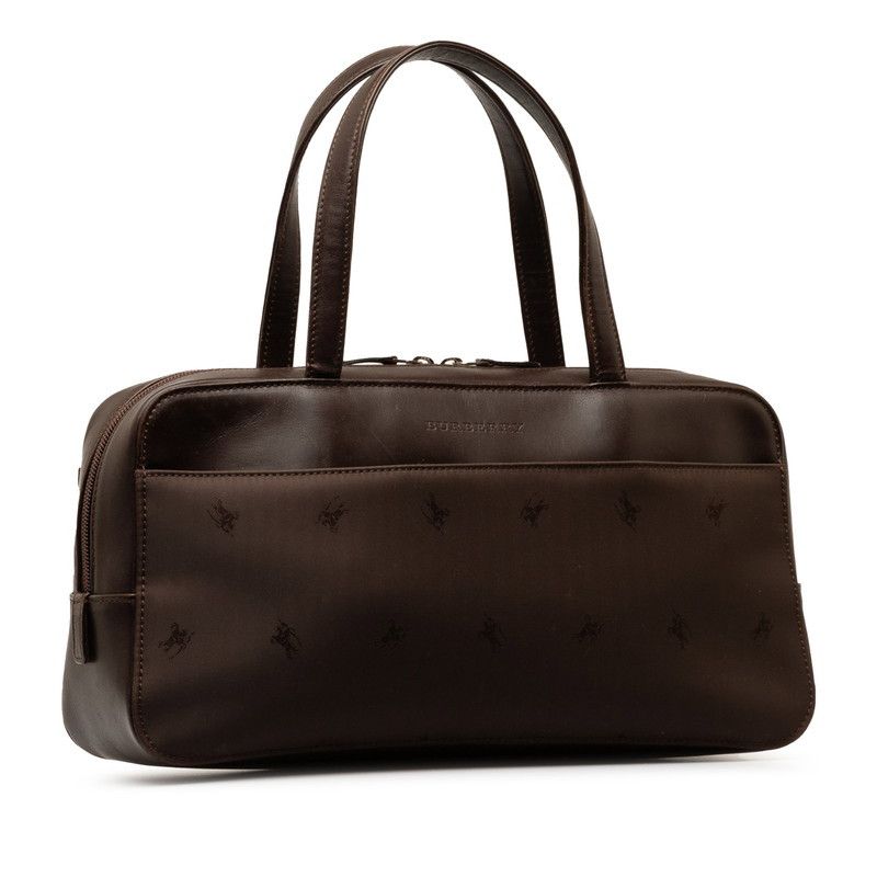Burberry Burberry Burberry Nylon Leather Shadow Horse Handbag Canvas Handbag in Very Good Condition Size ONE SIZE - 2 Thumbnail