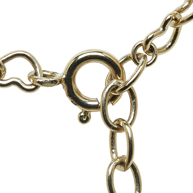 Dior Dior Dior Heart Rhinestone Necklace Silver Pink Metal Metal Necklace in Great Condition Size ONE SIZE - 5 Thumbnail