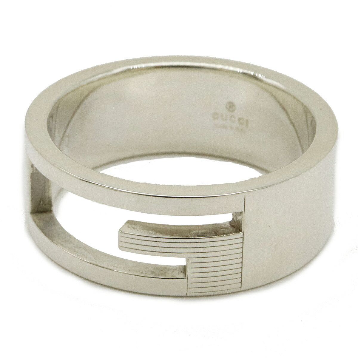 Gucci Gucci Gucci Branded G Open Ring Silver Ag925 Metal Ring 03266109840 in Pristine Condition Size ONE SIZE - 3 Thumbnail