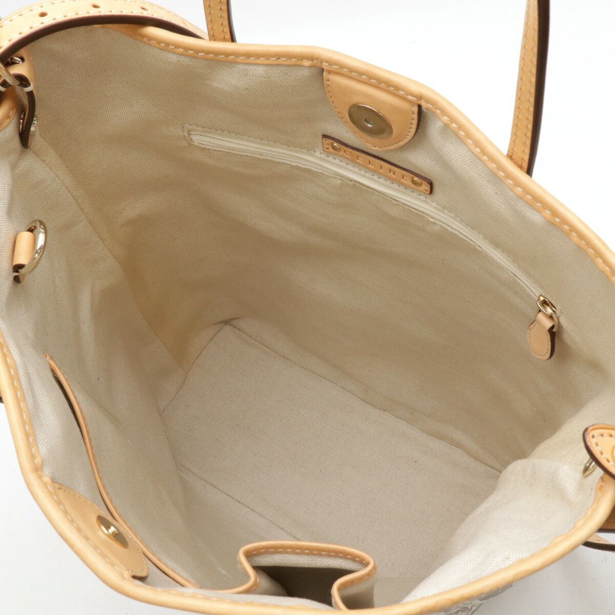 Celine Celine Celine Salky 2WAY Tote Bag PVC Leather Canvas Tote Bag in Great Condition Size ONE SIZE - 7 Thumbnail