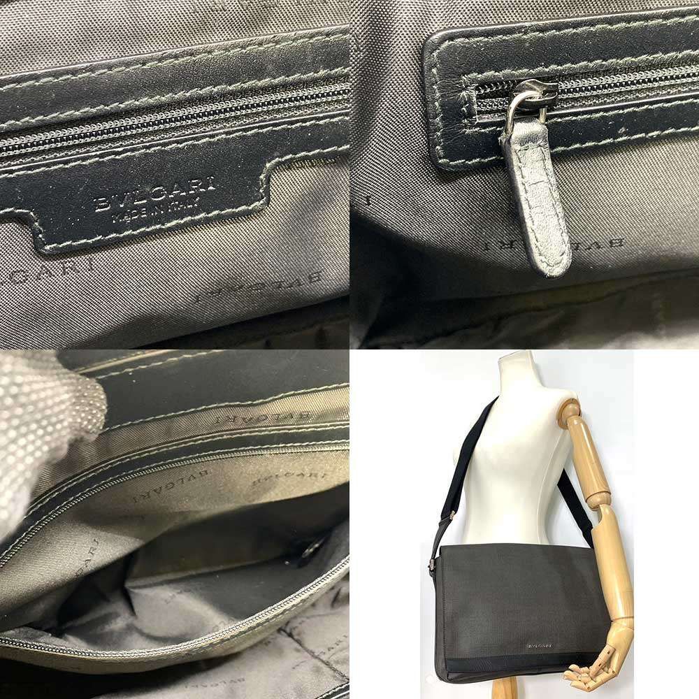 Bvlgari Bvlgari Bvlgari Weekend PVC Leather Shoulder Bag Canvas Crossbody Bag 32455 Size ONE SIZE - 8 Thumbnail