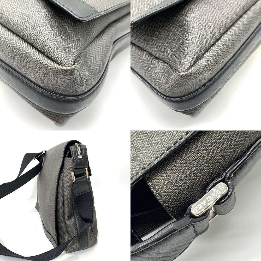 Bvlgari Bvlgari Bvlgari Weekend PVC Leather Shoulder Bag Canvas Crossbody Bag 32455 Size ONE SIZE - 4 Thumbnail