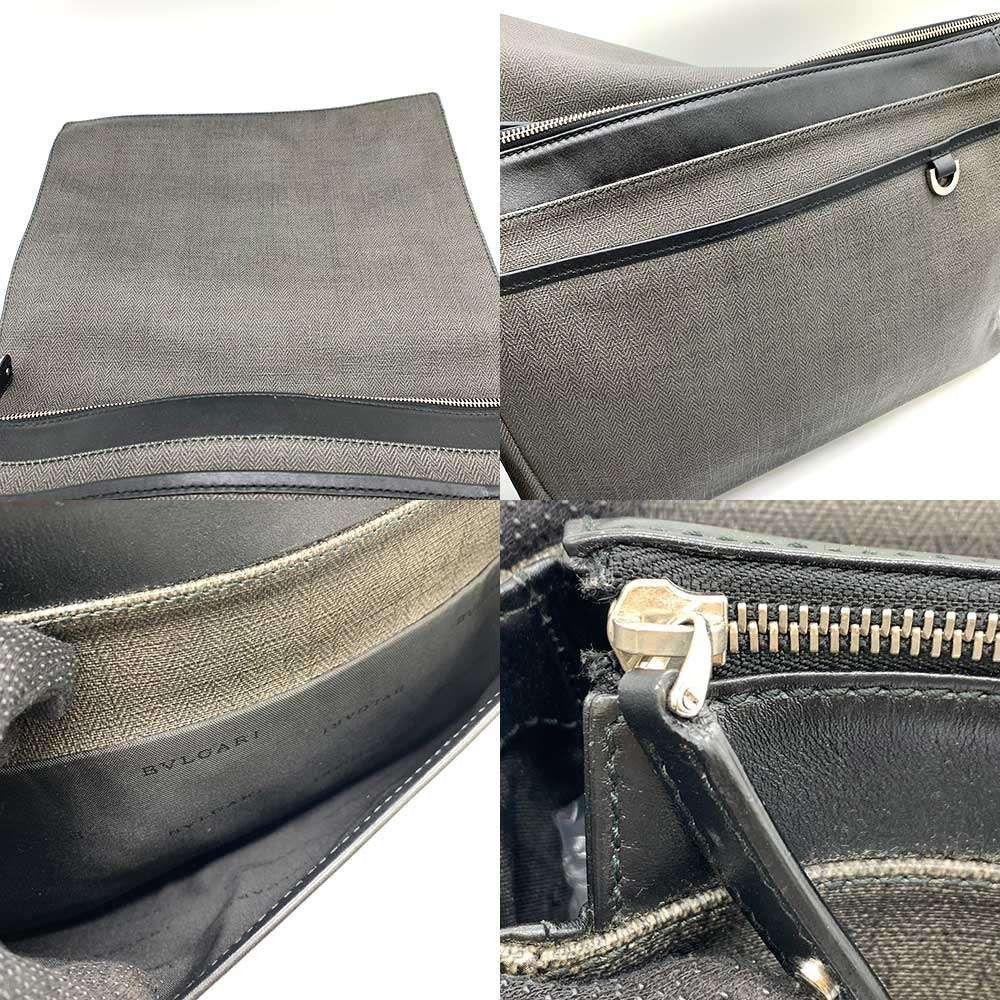 Bvlgari Bvlgari Bvlgari Weekend PVC Leather Shoulder Bag Canvas Crossbody Bag 32455 Size ONE SIZE - 6 Thumbnail