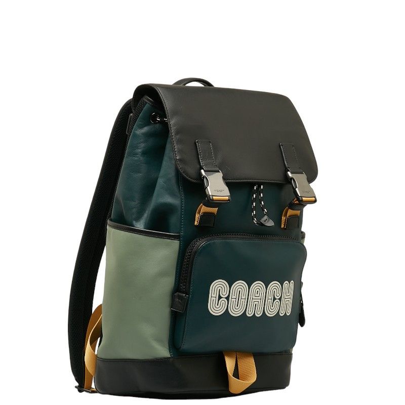 Coach Coach Coach Nylon Leather Backpack C6656 Canvas Backpack C6656 Size ONE SIZE - 2 Thumbnail