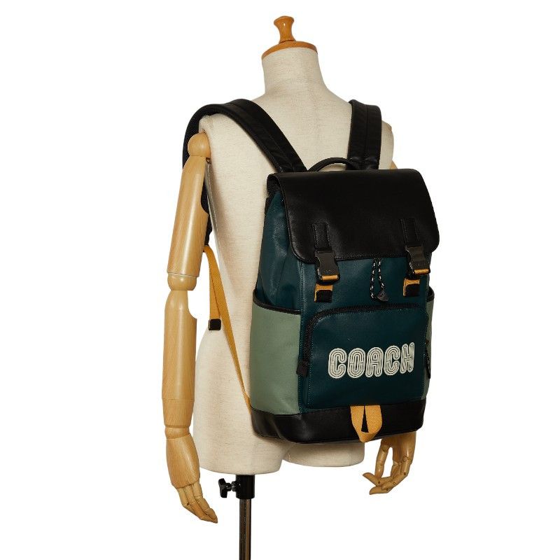 Coach Coach Coach Nylon Leather Backpack C6656 Canvas Backpack C6656 Size ONE SIZE - 8 Thumbnail