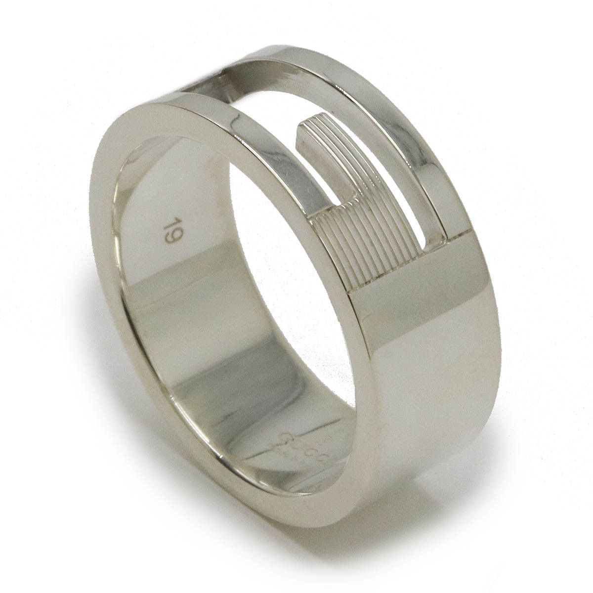 Gucci Gucci Gucci Branded G Open Ring Ag925 Silver Metal Ring 03266109840 in Pristine Condition Size ONE SIZE - 2 Thumbnail
