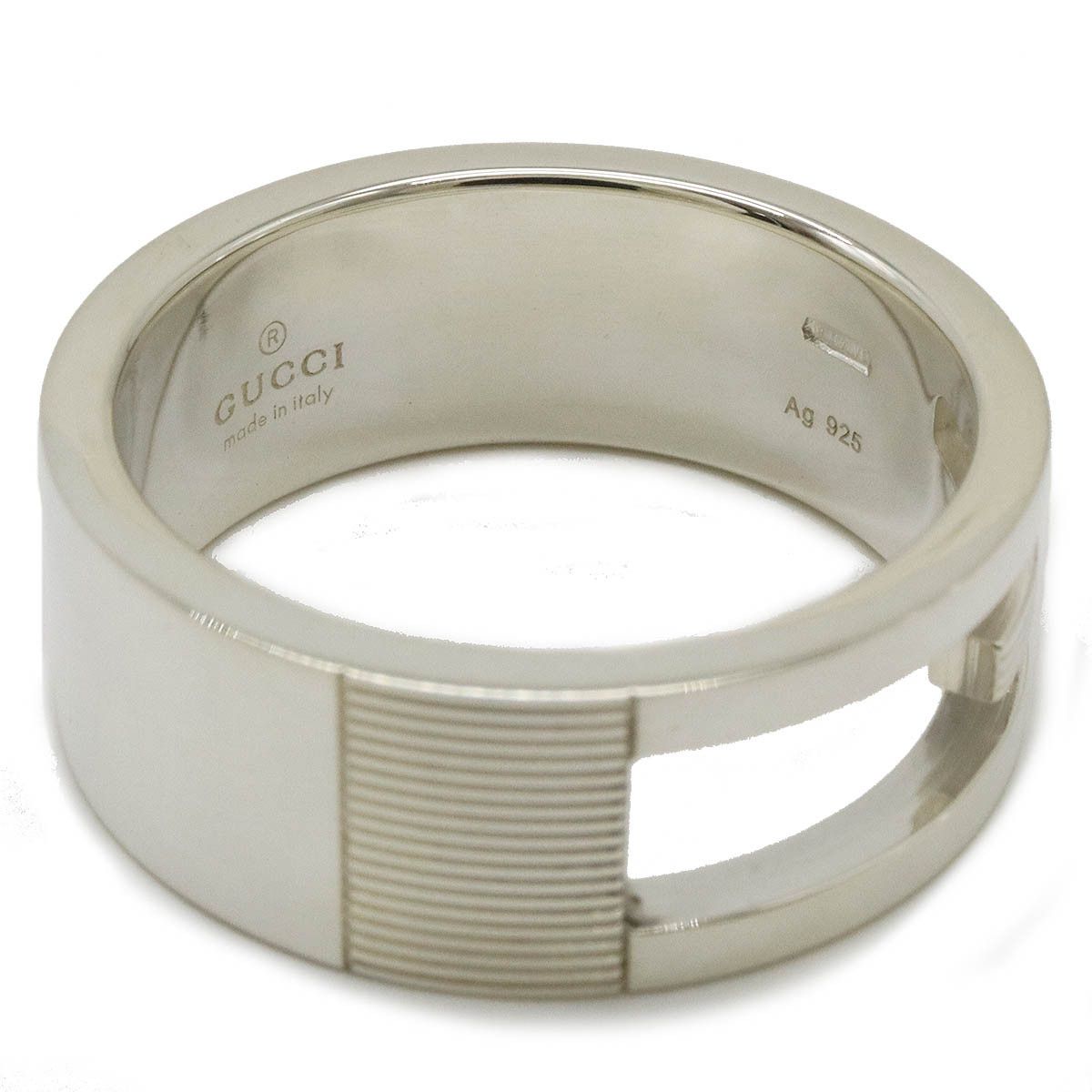 Gucci Gucci Gucci Branded G Open Ring Ag925 Silver Metal Ring 03266109840 in Pristine Condition Size ONE SIZE - 5 Thumbnail