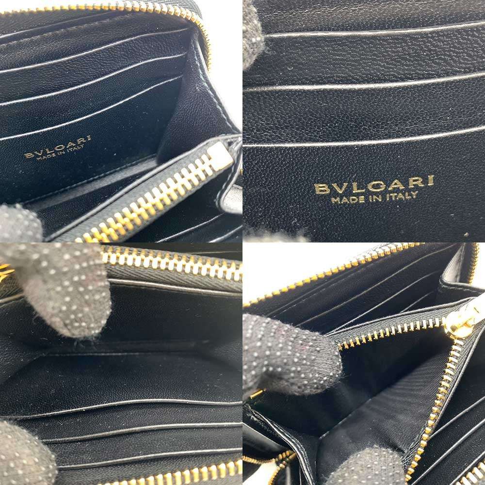 Bvlgari Bvlgari Bvlgari Leather Coin Case Black Gold Leather Coin Case 6-ot240927-2 in Very Good Condition Size ONE SIZE - 4 Thumbnail