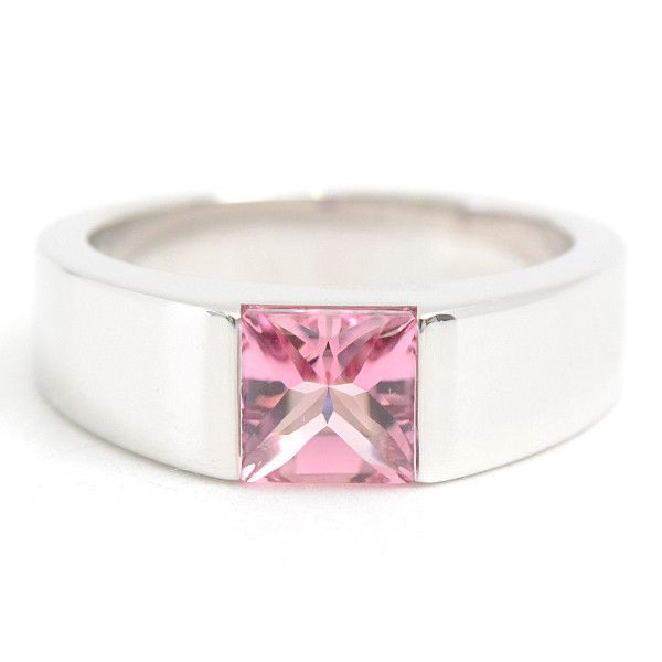 Cartier Cartier Cartier Pink Tourmaline Ring 750WG White Gold Metal Ring 76011 in Great Condition Size ONE SIZE - 4 Thumbnail