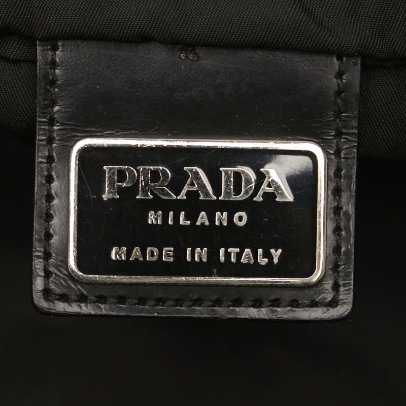 Prada Prada Prada Nylon Triangle Logo Plate Shoulder Bag Canvas Shoulder Bag in Very Good Condition Size ONE SIZE - 9 Thumbnail