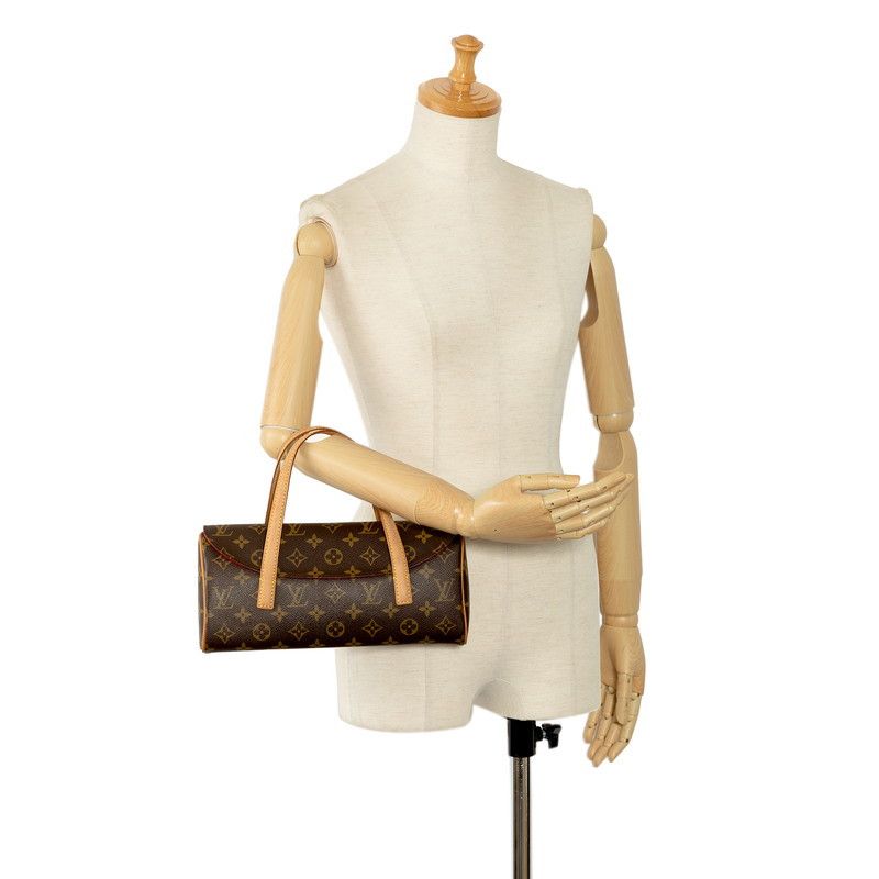Louis Vuitton Louis Vuitton Louis Vuitton Monogram Sonatine Handbag M51902 Brown PVC Leather Canvas Handbag M51902 in Very Good Condition Size ONE SIZE - 9 Thumbnail