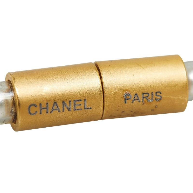 Chanel Chanel Chanel Fake Pearl Bracelet White Gold Vinyl Plated Plastic Bracelet 00S in Very Good Condition Size ONE SIZE - 5 Thumbnail