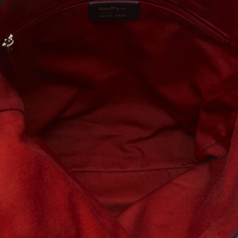 Salvatore Ferragamo Salvatore Ferragamo Salvatore Ferragamo Gancini Canvas Leather Tote Bag AU-21 4909 Canvas Tote Bag AU-21 4909 in Very Good Condition Size ONE SIZE - 5 Thumbnail