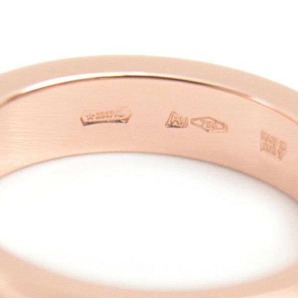 Bvlgari Bvlgari Bvlgari Pink Gold Diamond Double Logo Ring Metal Ring 72422 in Great Condition Size ONE SIZE - 5 Thumbnail