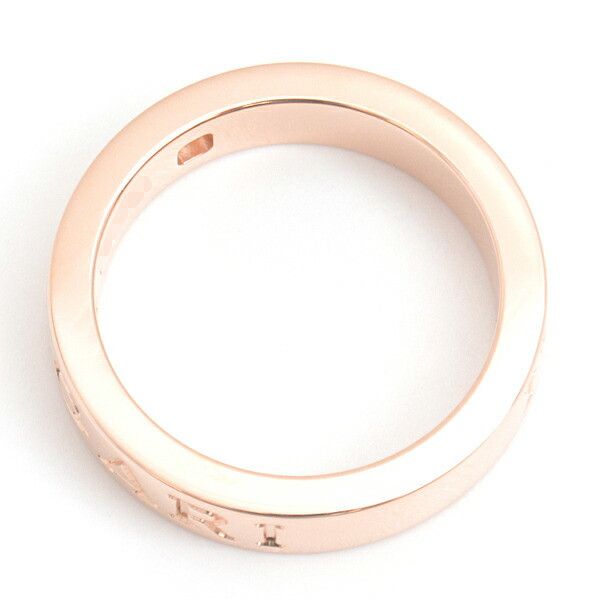 Bvlgari Bvlgari Bvlgari Pink Gold Diamond Double Logo Ring Metal Ring 72422 in Great Condition Size ONE SIZE - 4 Thumbnail