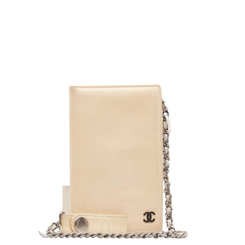 Chanel Chanel Chanel Coco Mark Card Case Patent Leather Leather Card Case Size ONE SIZE - 2 Thumbnail
