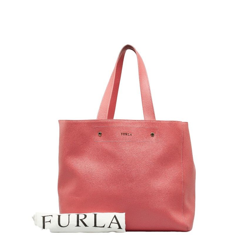 Furla Furla Furla Leather Logo Gold Hardware Tote Shoulder Bag Leather Tote Bag in Very Good Condition Size ONE SIZE - 11 Thumbnail