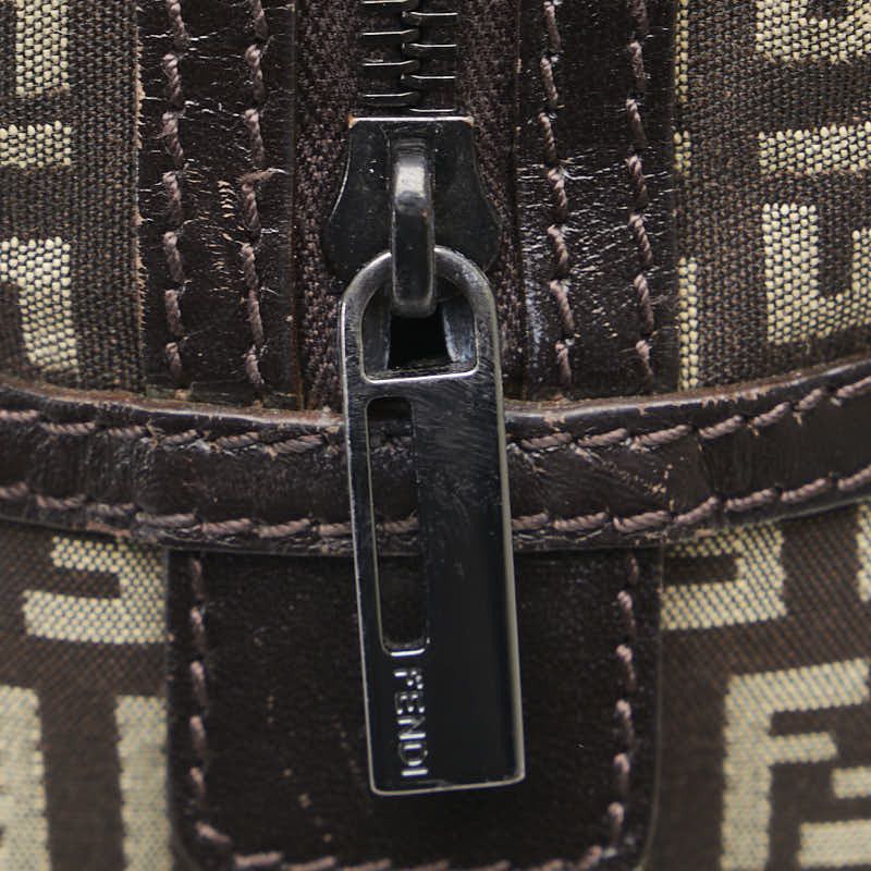 Fendi Fendi Fendi Zucchino Canvas Leather Handbag 8BL075 Canvas Handbag 8BL075 in Very Good Condition Size ONE SIZE - 6 Thumbnail