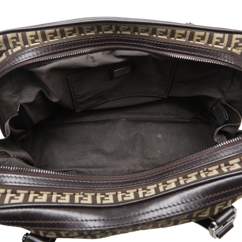 Fendi Fendi Fendi Zucchino Canvas Leather Handbag 8BL075 Canvas Handbag 8BL075 in Very Good Condition Size ONE SIZE - 7 Thumbnail