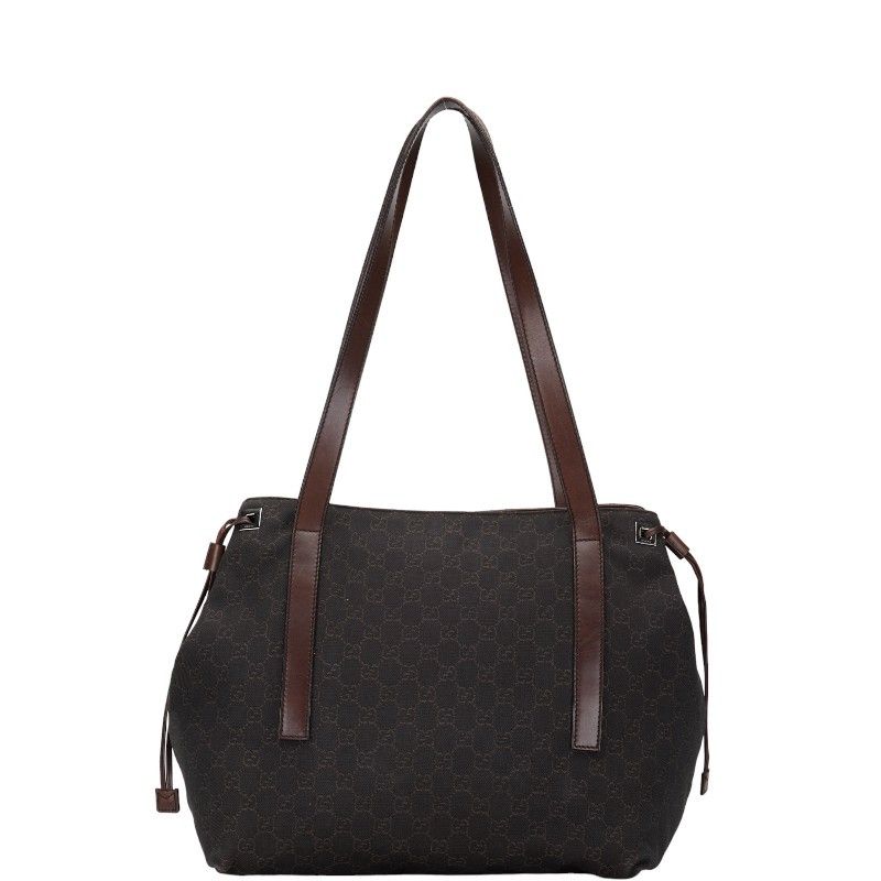 Gucci Gucci Gucci Canvas Leather GG Handbag Tote 30501 Canvas Tote Bag 30501 in Good Condition Size ONE SIZE - 3 Thumbnail