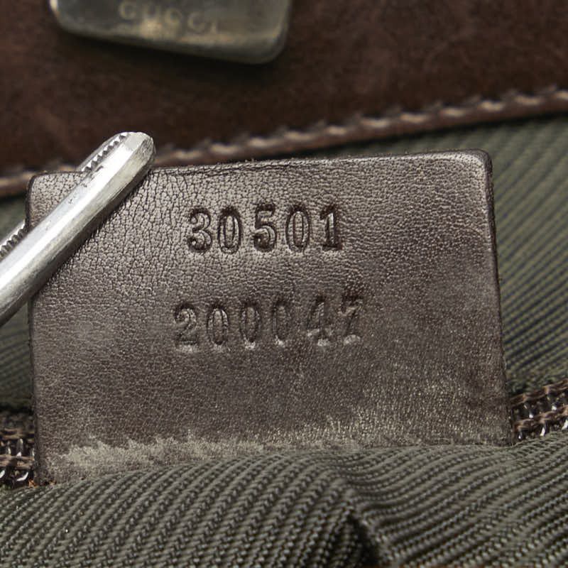 Gucci Gucci Gucci Canvas Leather GG Handbag Tote 30501 Canvas Tote Bag 30501 in Good Condition Size ONE SIZE - 10 Thumbnail
