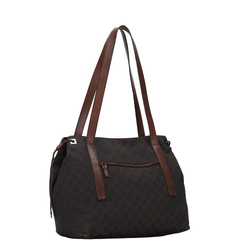 Gucci Gucci Gucci Canvas Leather GG Handbag Tote 30501 Canvas Tote Bag 30501 in Good Condition Size ONE SIZE - 2 Thumbnail