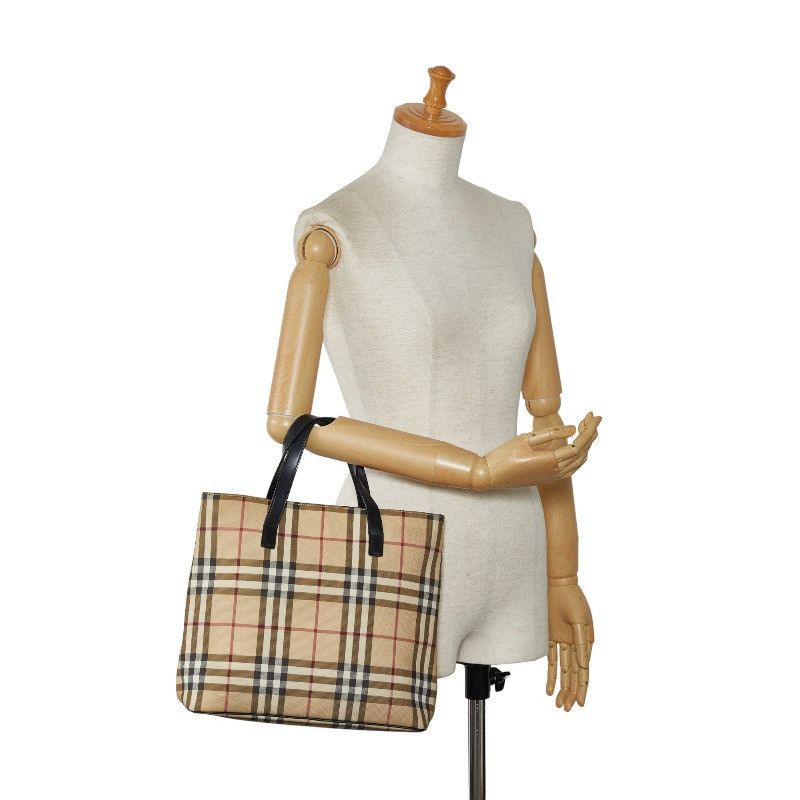 Burberry Burberry Burberry Nova Check PVC Leather Handbag Plastic Handbag in Very Good Condition Size ONE SIZE - 10 Thumbnail