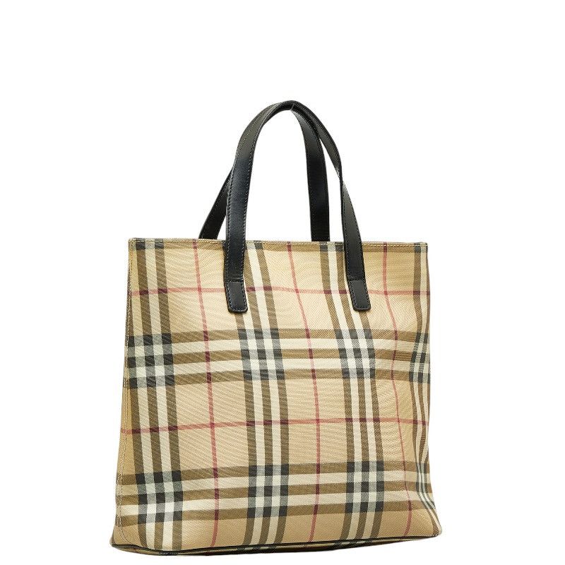 Burberry Burberry Nova Check PVC Leather Handbag Plastic Handbag