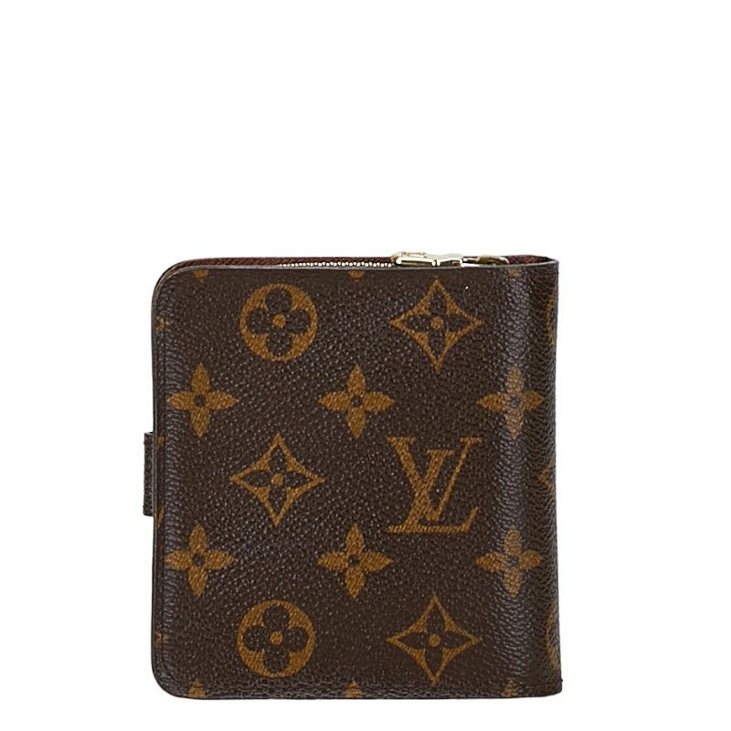 Louis Vuitton Louis Vuitton Louis Vuitton Monogram Compact Zip Bifold Wallet M61667 Canvas Short Wallet M61667 in Very Good Condition Size ONE SIZE - 3 Thumbnail