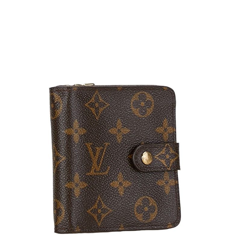 Louis Vuitton Louis Vuitton Louis Vuitton Monogram Compact Zip Bifold Wallet M61667 Canvas Short Wallet M61667 in Very Good Condition Size ONE SIZE - 2 Thumbnail