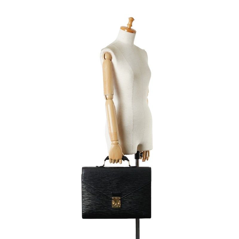 Louis Vuitton Louis Vuitton Louis Vuitton Epi Serviette Conseiller Business Bag M54422 Black Leather Leather Business Bag M54422 in Good Condition Size ONE SIZE - 11 Thumbnail