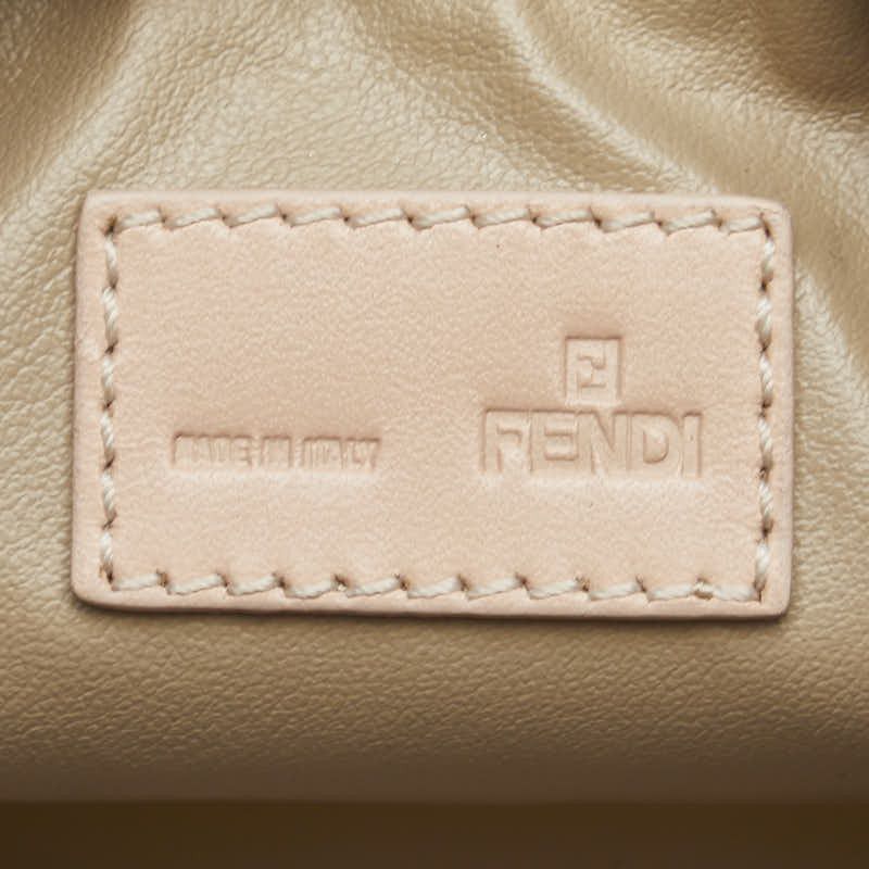 Fendi Fendi Fendi Zucchino Canvas Leather Pouch 7N0037 Canvas Vanity Bag 7N0037 in Very Good Condition Size ONE SIZE - 8 Thumbnail