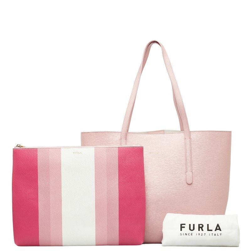 Furla Furla Furla Leather Logo Tote Bag Leather Tote Bag in Very Good Condition Size ONE SIZE - 12 Thumbnail