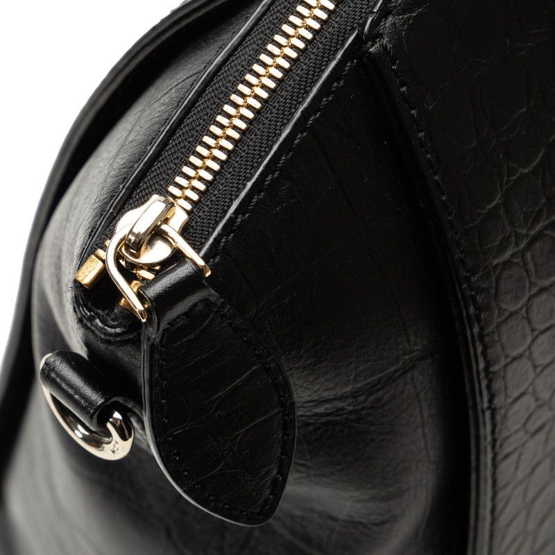 MCM MCM MCM Crocodile Embossed Leather 2WAY Tote Bag Leather Tote Bag in Great Condition Size ONE SIZE - 6 Thumbnail
