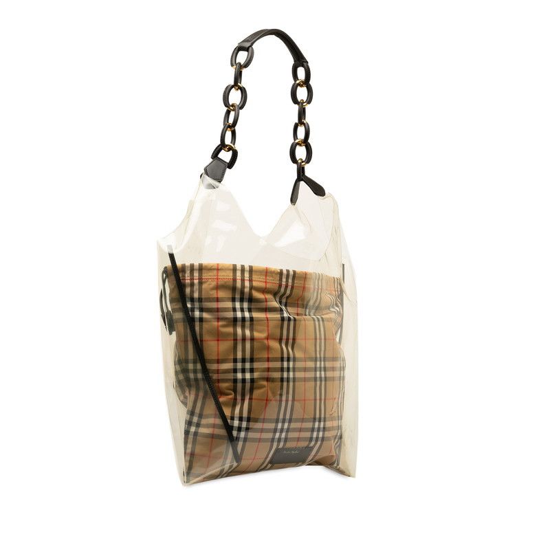 Burberry Burberry Burberry Nova Check PVC Cotton Leather Shoulder Bag Canvas Shoulder Bag in Very Good Condition Size ONE SIZE - 2 Thumbnail