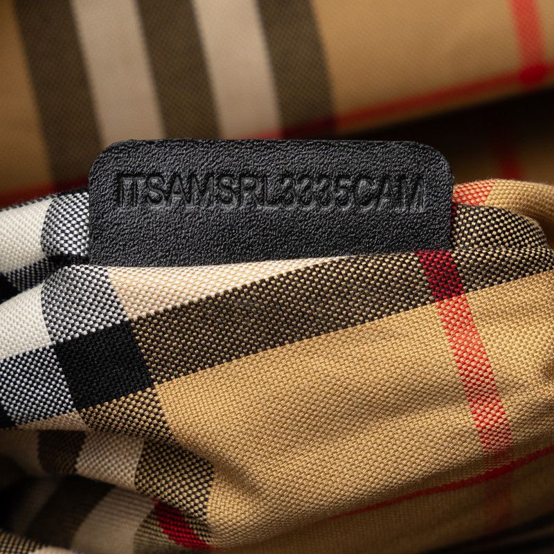Burberry Burberry Burberry Nova Check PVC Cotton Leather Shoulder Bag Canvas Shoulder Bag in Very Good Condition Size ONE SIZE - 8 Thumbnail