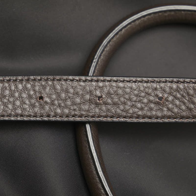 Prada Prada Prada Nylon Leather Triangle Logo Plate Handbag Canvas Handbag in Very Good Condition Size ONE SIZE - 6 Thumbnail