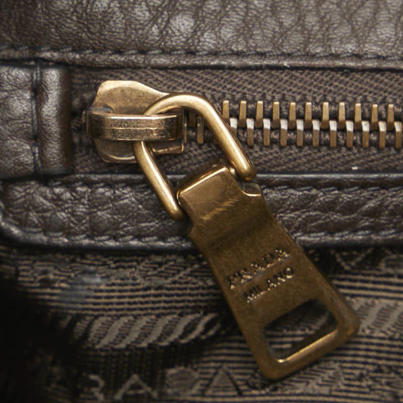 Prada Prada Prada Nylon Leather Triangle Logo Plate Handbag Canvas Handbag in Very Good Condition Size ONE SIZE - 8 Thumbnail