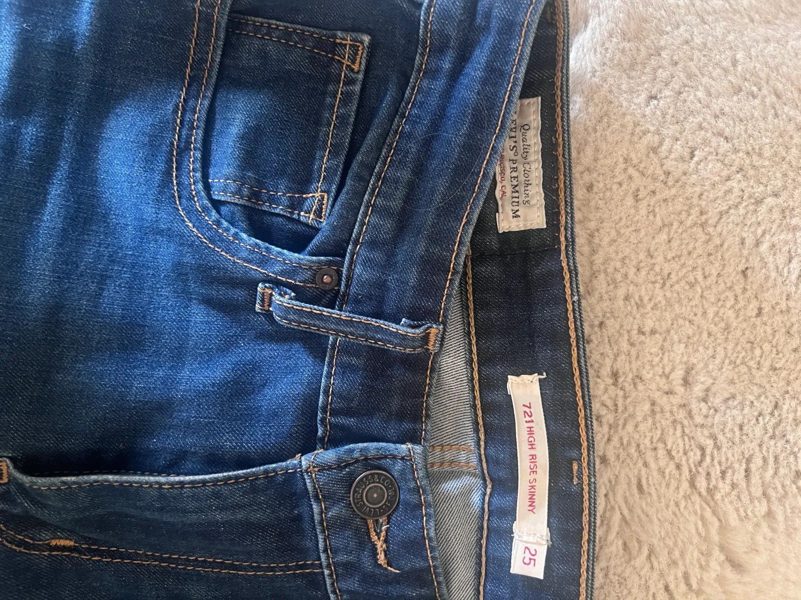Levi's Levi's High Rise Skinny Jeans Size 25" / US 0 / IT 36 - 4 Thumbnail