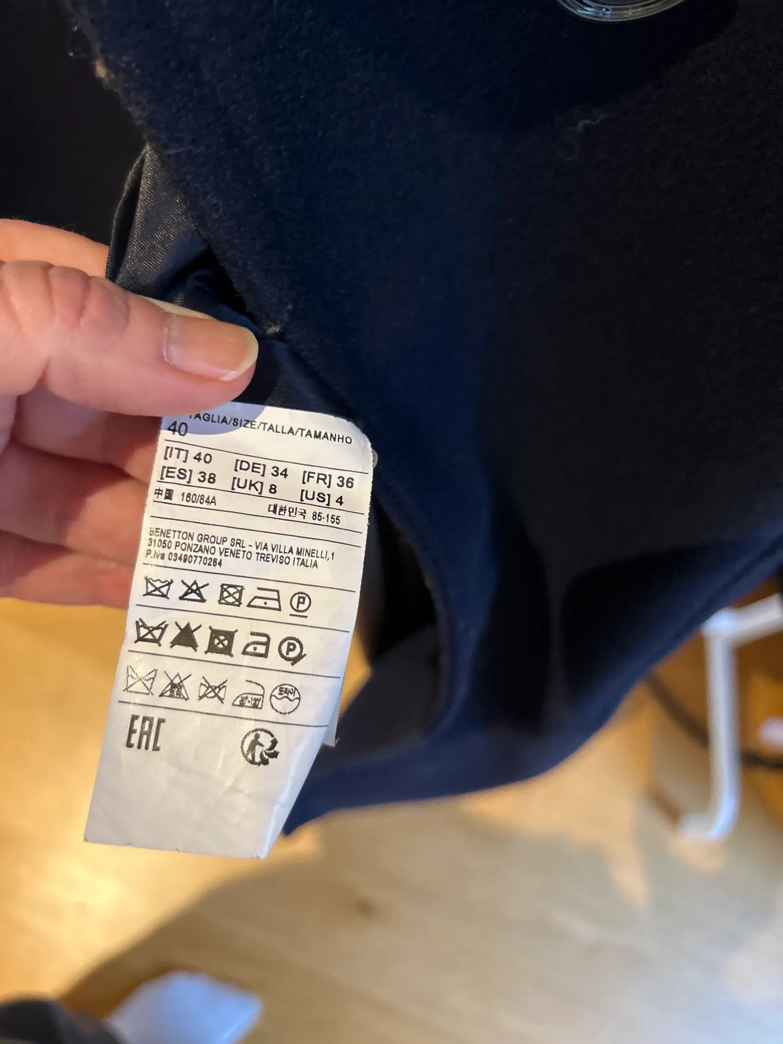 United Colors Of Benetton United Colors of Benetton Coat Size S / US 4 / IT 40 - 3 Thumbnail
