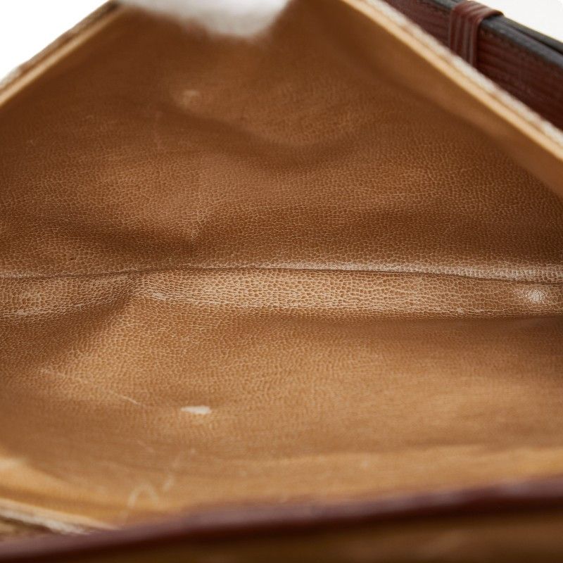 Celine Celine Celine Macadam PVC Leather Crossbody Shoulder Bag Beige Brown Canvas Crossbody Bag in Good Condition Size ONE SIZE - 10 Thumbnail