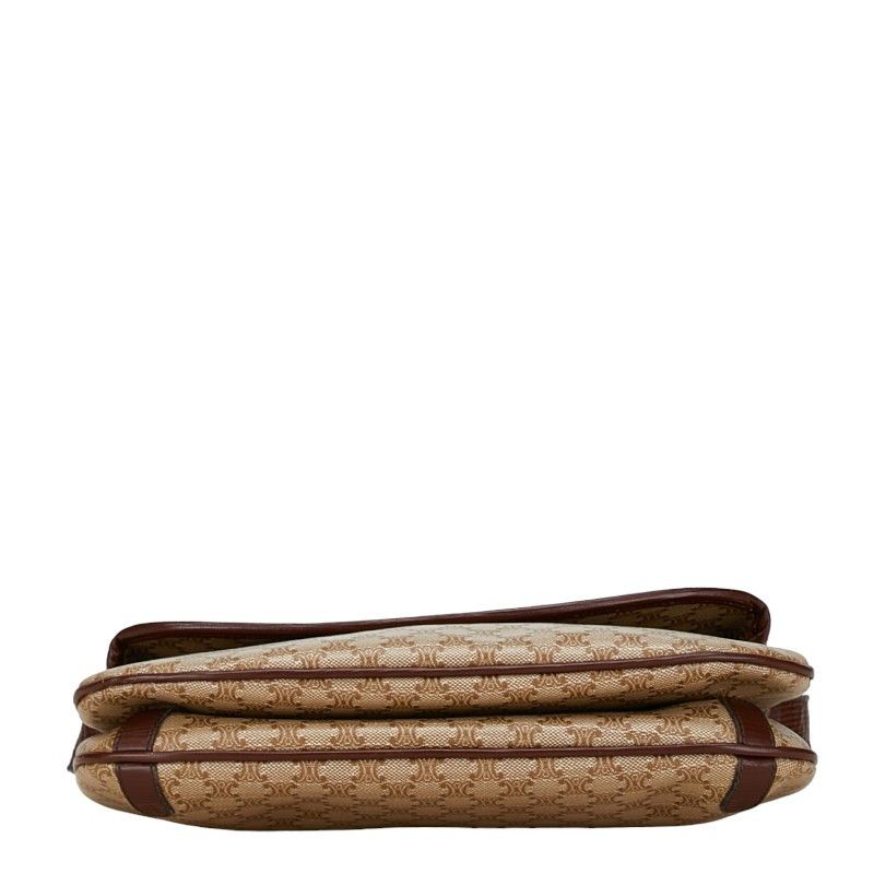Celine Celine Celine Macadam PVC Leather Crossbody Shoulder Bag Beige Brown Canvas Crossbody Bag in Good Condition Size ONE SIZE - 4 Thumbnail
