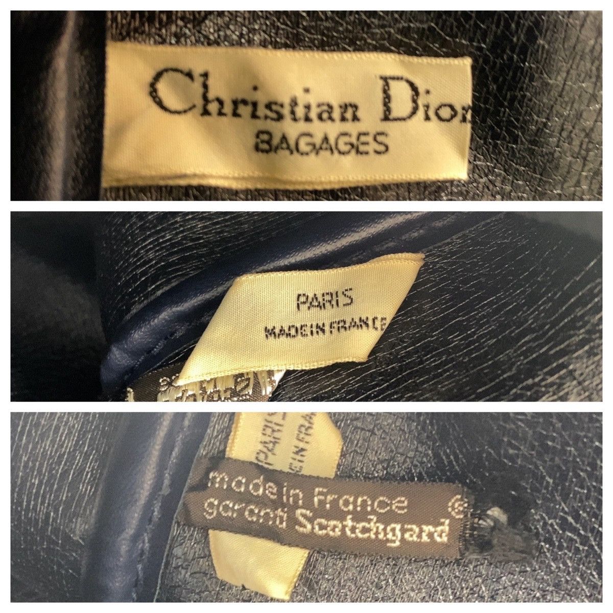 Dior Dior Dior Vintage Trotter Canvas/Leather Handbag Canvas Handbag in Very Good Condition Size ONE SIZE - 4 Thumbnail