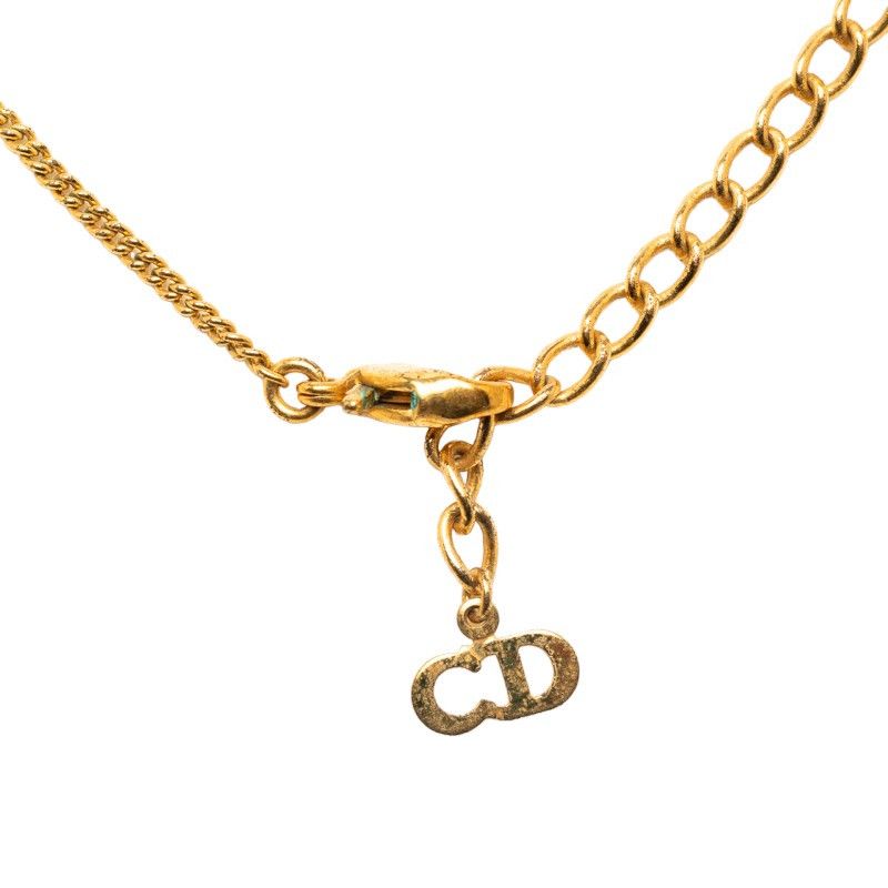 Dior Dior Dior Shell Heart Gold Necklace Metal Necklace in Very Good Condition Size ONE SIZE - 4 Thumbnail