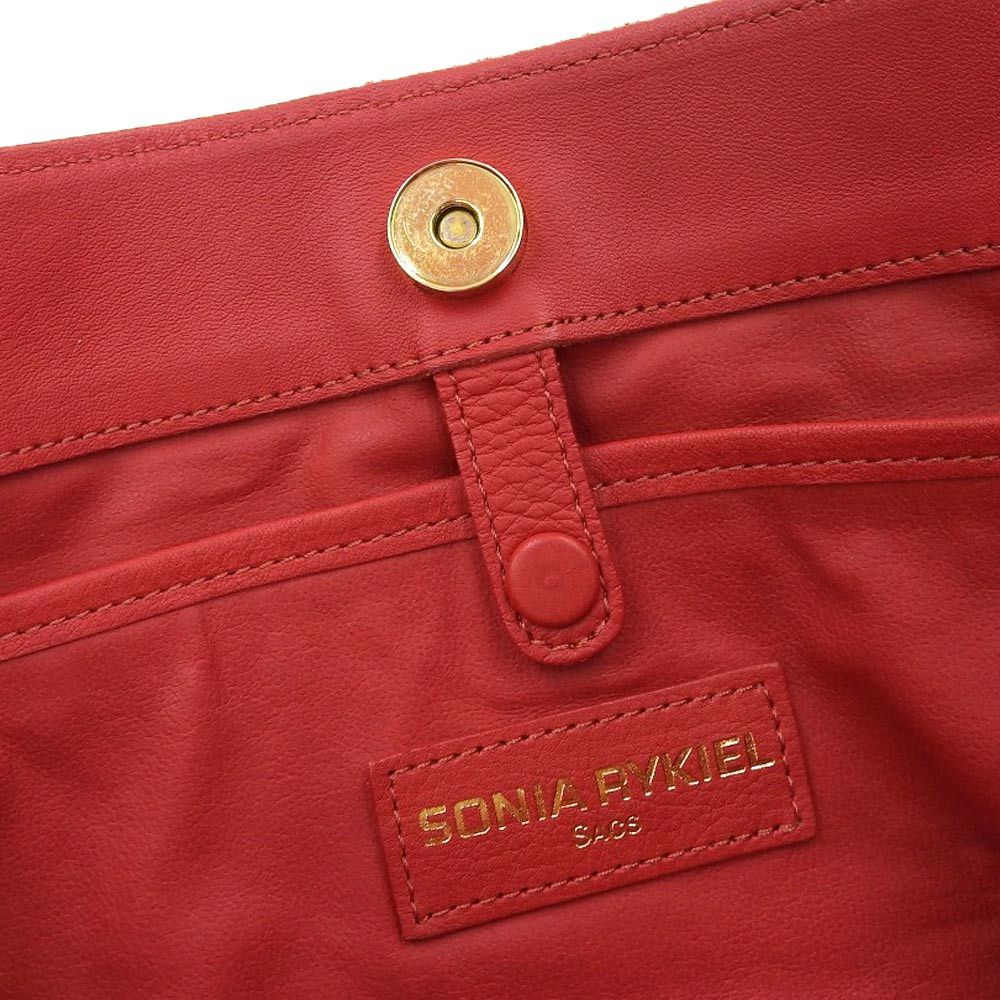 Other Other Sonia Rykiel Leather Tote Bag Red Leather Tote Bag in Great Condition Size ONE SIZE - 7 Thumbnail