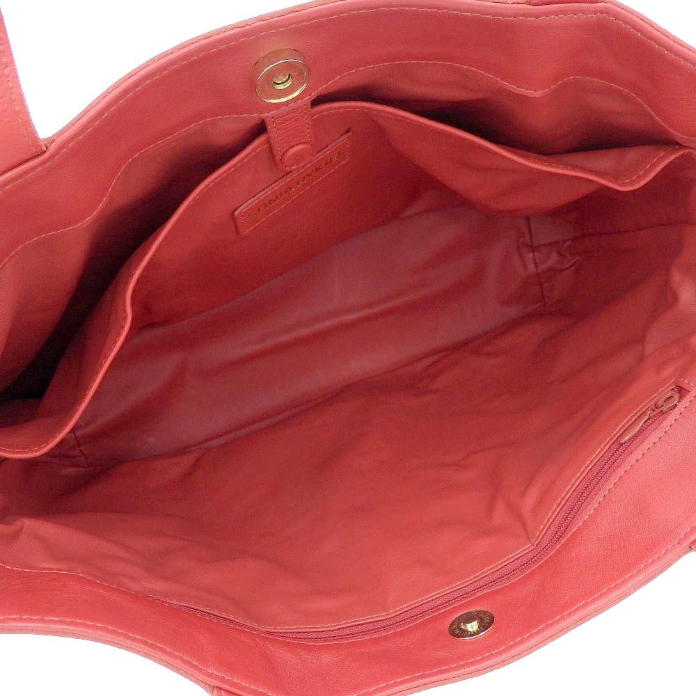 Other Other Sonia Rykiel Leather Tote Bag Red Leather Tote Bag in Great Condition Size ONE SIZE - 6 Thumbnail
