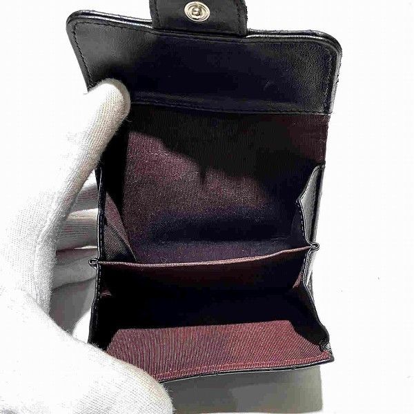 Chanel Chanel Chanel Matelasse Coco Mark Tri-Fold Wallet Leather Short Wallet A31507 in Fair Condition Size ONE SIZE - 5 Thumbnail