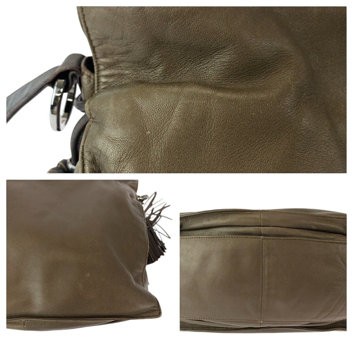 Loewe Loewe Loewe Leather Flamenco Anagram Shoulder Bag Leather Crossbody Bag Size ONE SIZE - 6 Thumbnail